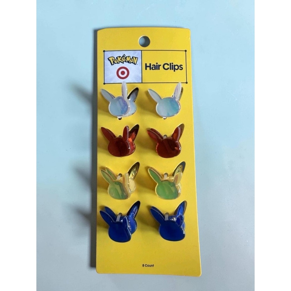 Exclusive Target x Pokémon - Pikachu Hair Clips - 8 Pieces‎ Rare Sold Out! 🔥
